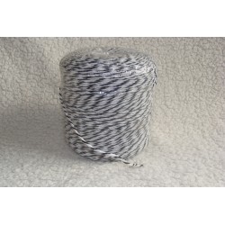 Fil blanc et noir 500m